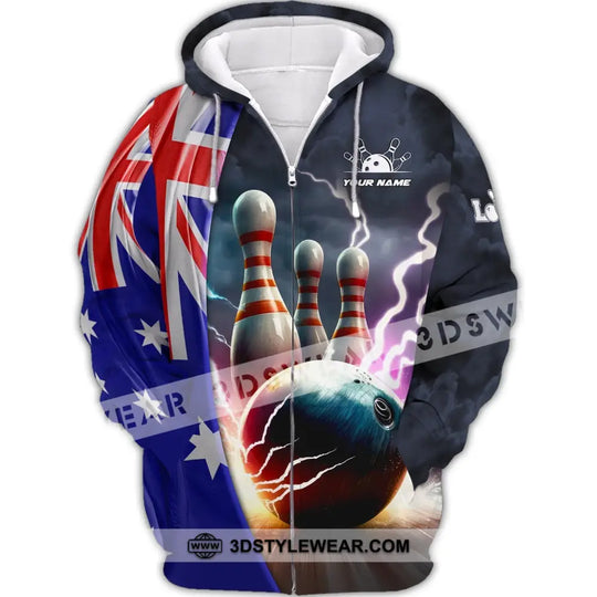 Custom Unisex Shirt, Bowling Australia Polo Shirt Bowling T-Shirt, Shirt For Bowling Lovers style option 3