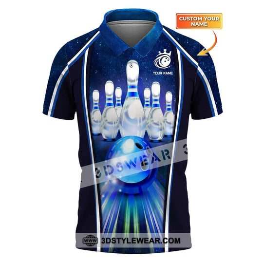Custom Unisex Shirt, Bowling Polo Shirt, Bowling T-Shirt, Shirt For Bowling Lovers style option 1