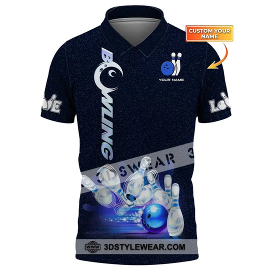 Custom Unisex Shirt, Bowling Polo Shirt, Bowling T-Shirt, Shirt For Bowling Lovers style option 1