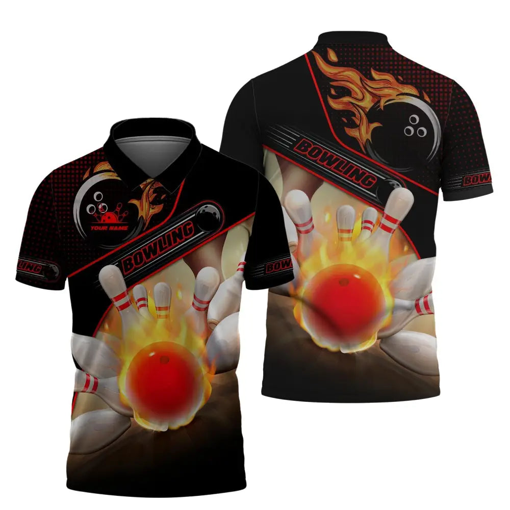 Custom Unisex Shirt Bowling T-Shirt For Lovers Polo / S