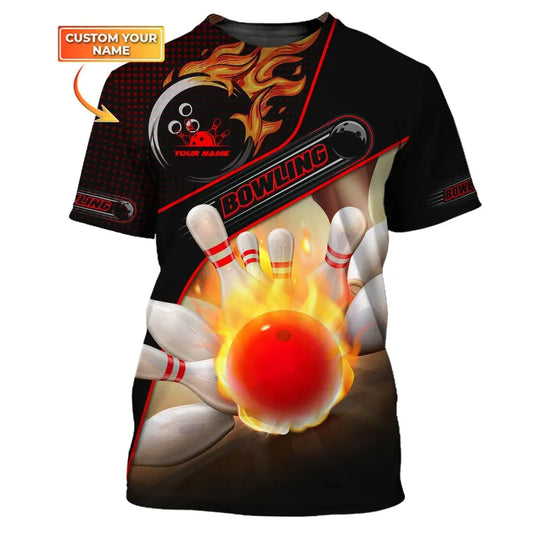 Custom Unisex Shirt Bowling T-Shirt For Lovers / S