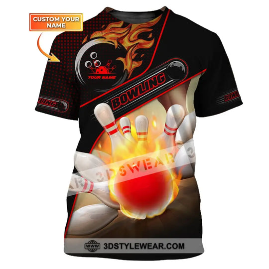 Custom Unisex Shirt, Bowling T-Shirt, Shirt For Bowling Lovers style option 1