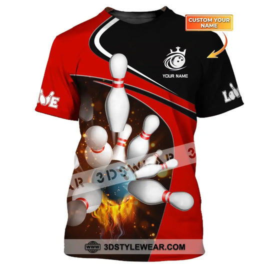 Custom Unisex Shirt, Bowling T-Shirt, Bowling Polo, Bowling Shirt, Shirt For Bowling Lovers style option 1