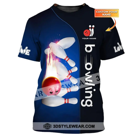 Custom Unisex Shirt, Bowling T-Shirt, Bowling Polo Shirt, Shirt For Bowling Lovers style option 1