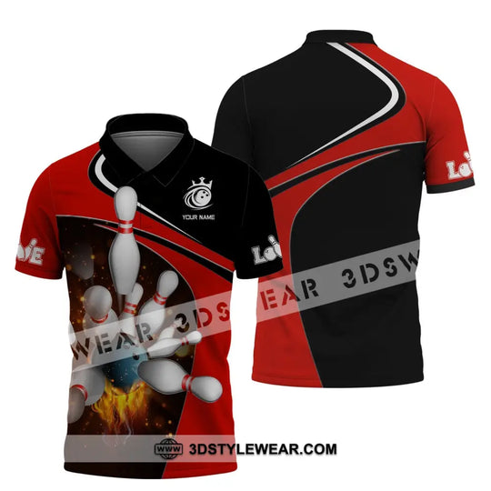 Custom Unisex Shirt, Bowling T-Shirt, Bowling Polo, Bowling Shirt, Shirt For Bowling Lovers style option 3