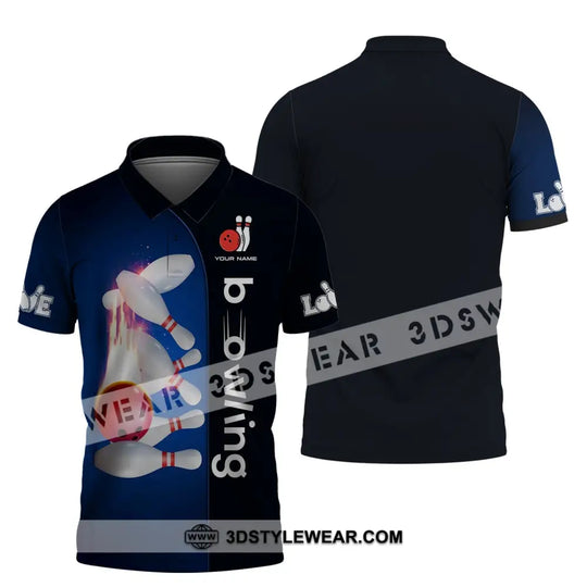 Custom Unisex Shirt, Bowling T-Shirt, Bowling Polo Shirt, Shirt For Bowling Lovers style option 4