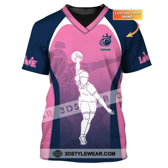 Custom Woman Shirt, Bowling T-Shirt, Bowling Polo Shirt, Shirt For Bowling Lovers style option 1