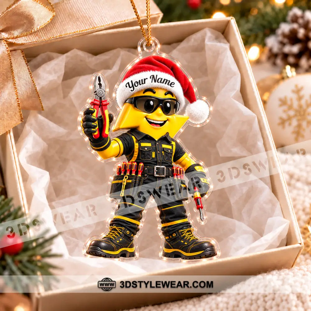 Electrician Home Decor Christmas Ornament Personalized Ornament - Ornament