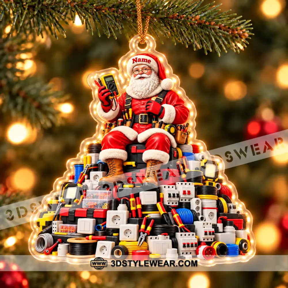 Electrician Home Decor Christmas Ornament Personalized Ornament - Ornament