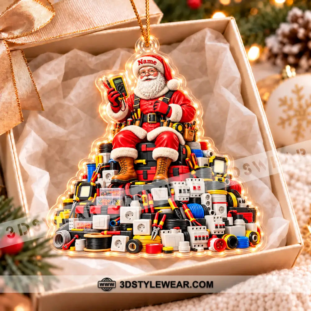 Electrician Home Decor Christmas Ornament Personalized Ornament - Ornament