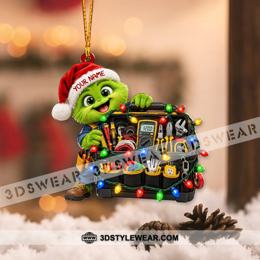 Electrician Home Decor Christmas Ornament Personalized Ornament - Ornament