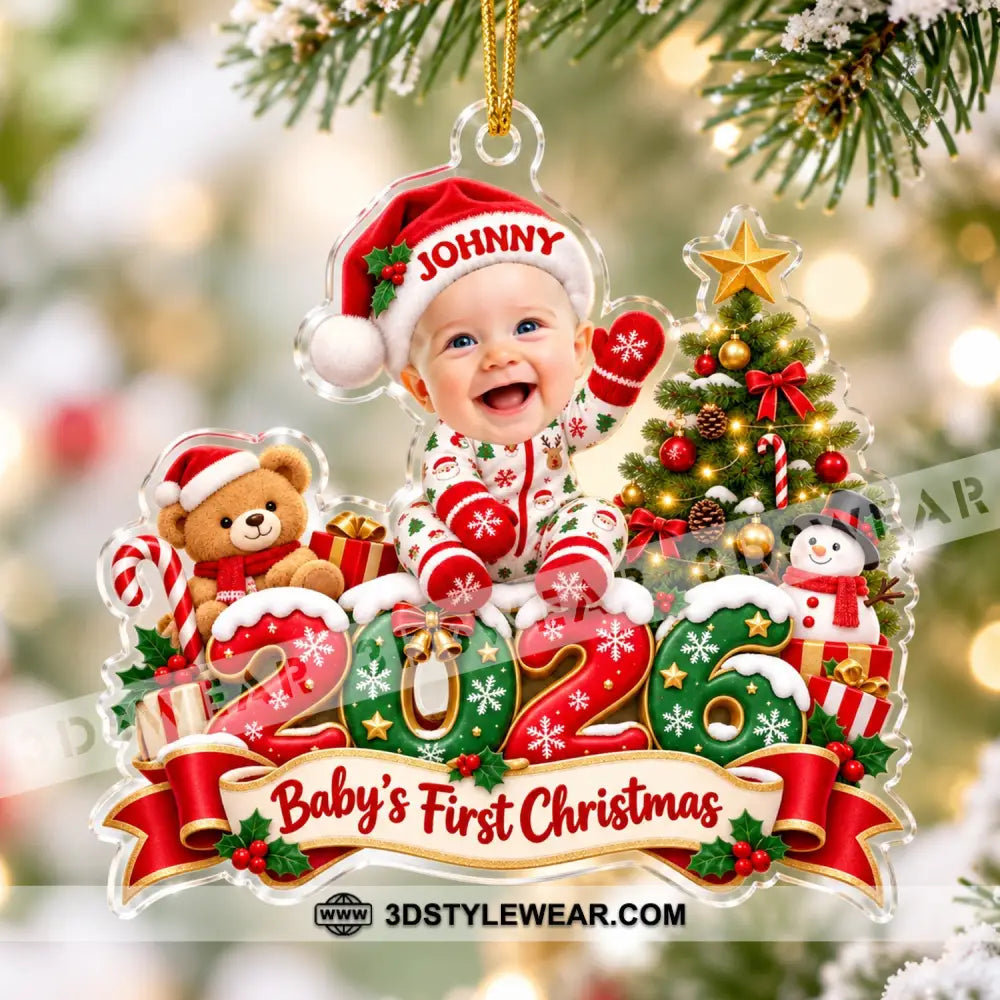 First Christmas Baby Home Decor Christmas Ornament Personalized Ornament - Ornament