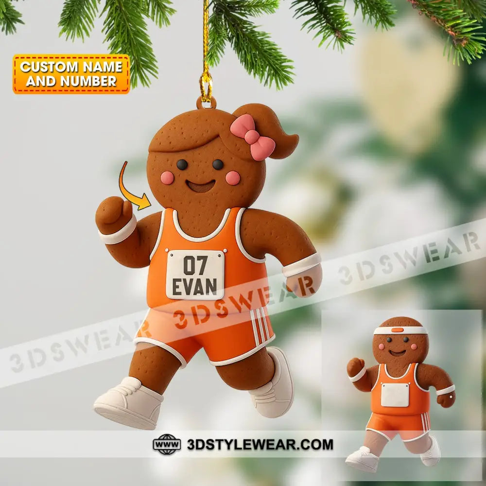 Gingerbread Home Decor Christmas Ornament Personalized Ornament - 3.54’’ / 1 Ornament - Ornament