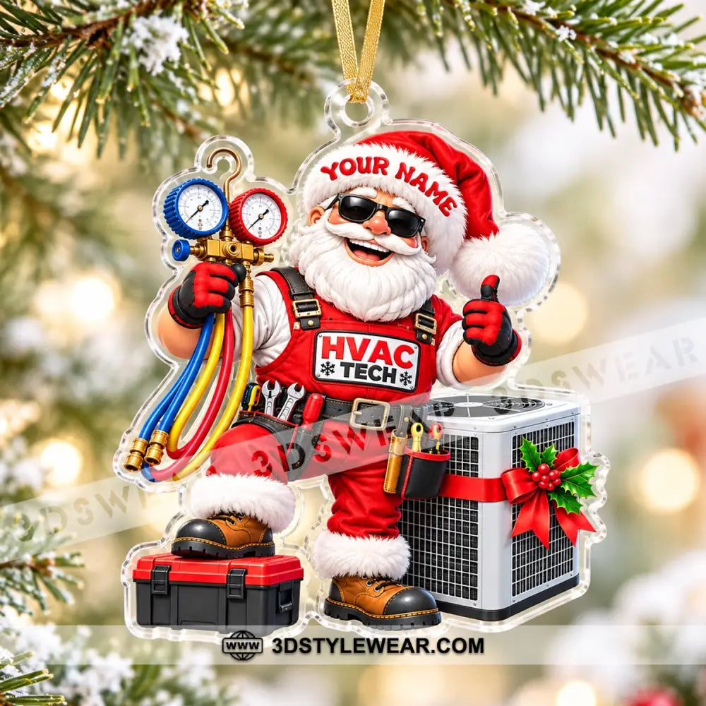 HVAC Tech Home Decor Christmas Ornament Personalized Ornament - Ornament