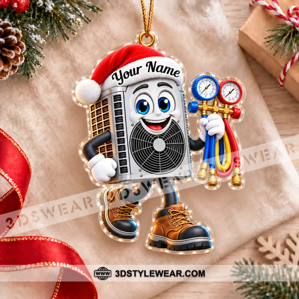 HVAC Tech Home Decor Christmas Ornament Personalized Ornament - Ornament