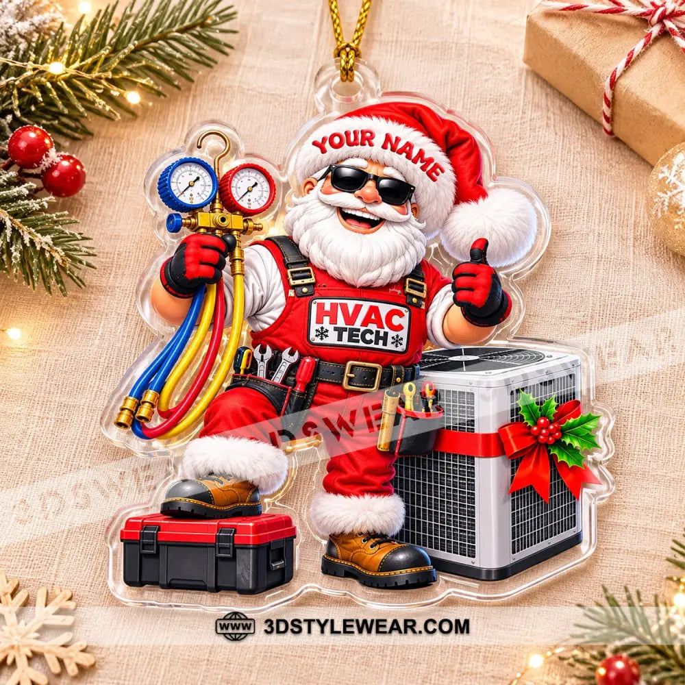 HVAC Tech Home Decor Christmas Ornament Personalized Ornament - Ornament
