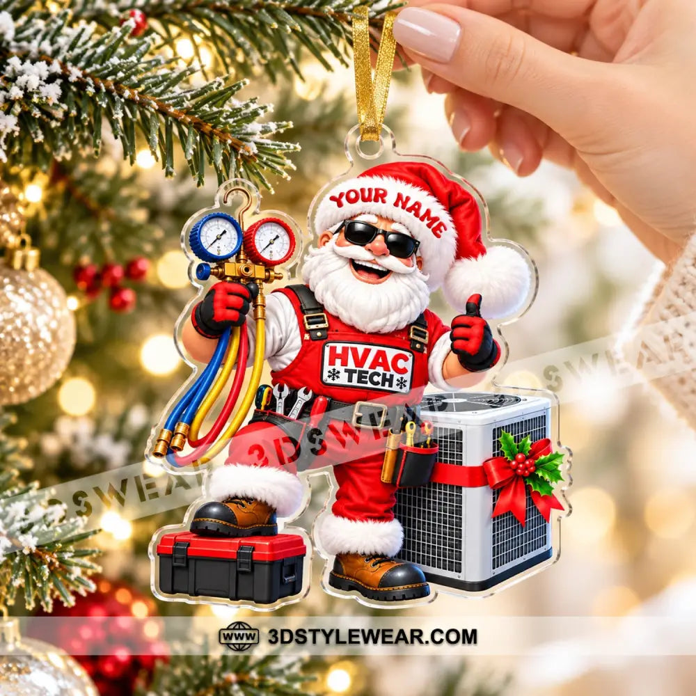 HVAC Tech Home Decor Christmas Ornament Personalized Ornament - Ornament