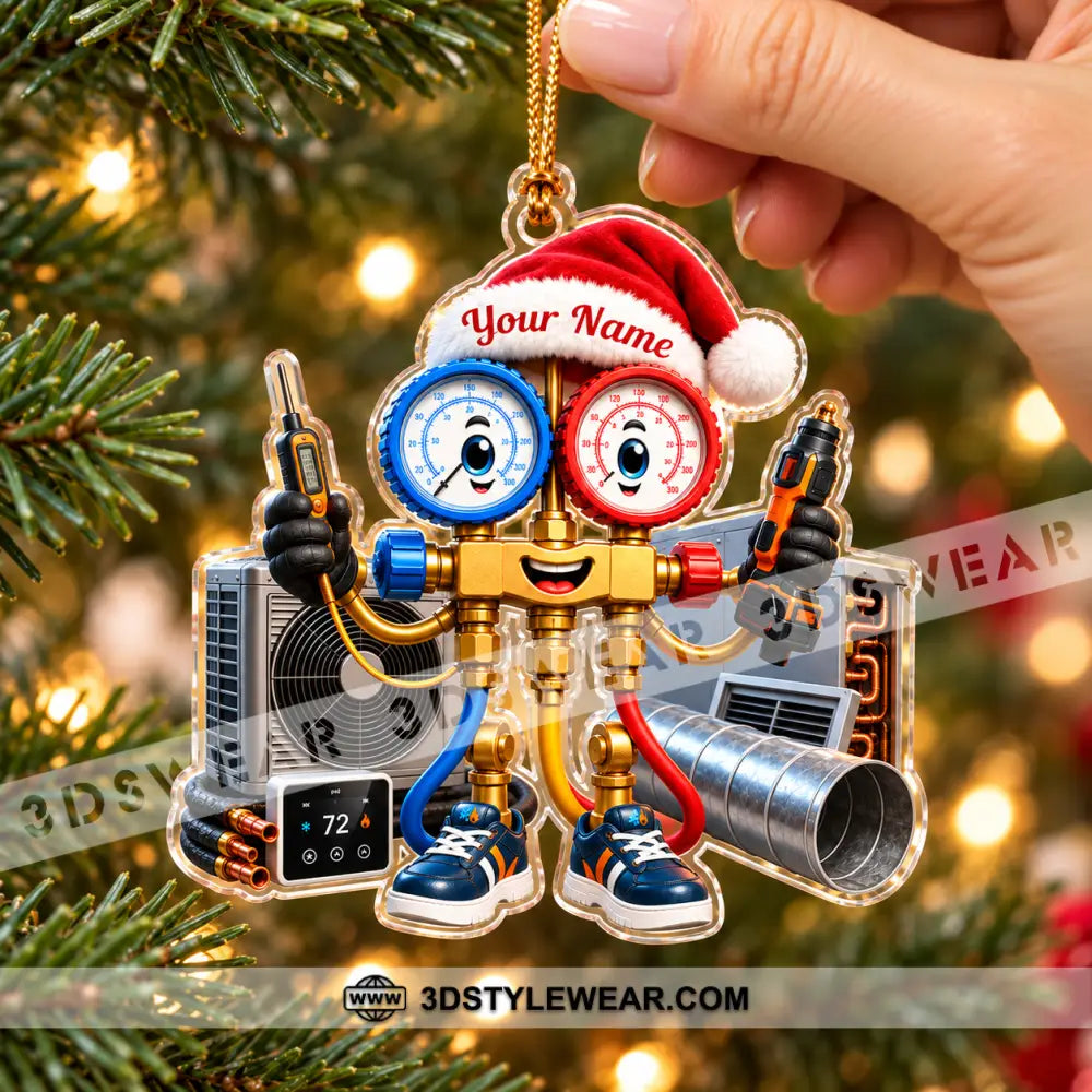 HVAC Tech Home Decor Christmas Ornament Personalized Ornament - Ornament