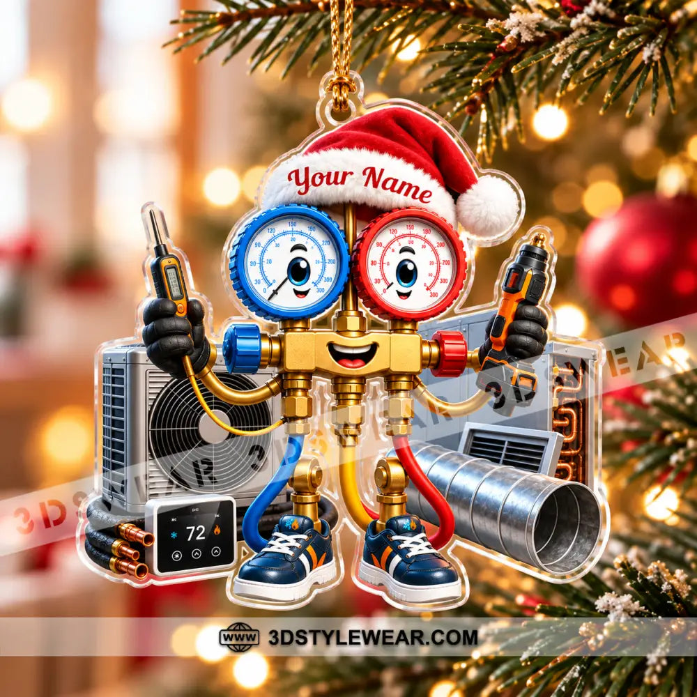 HVAC Tech Home Decor Christmas Ornament Personalized Ornament - Ornament