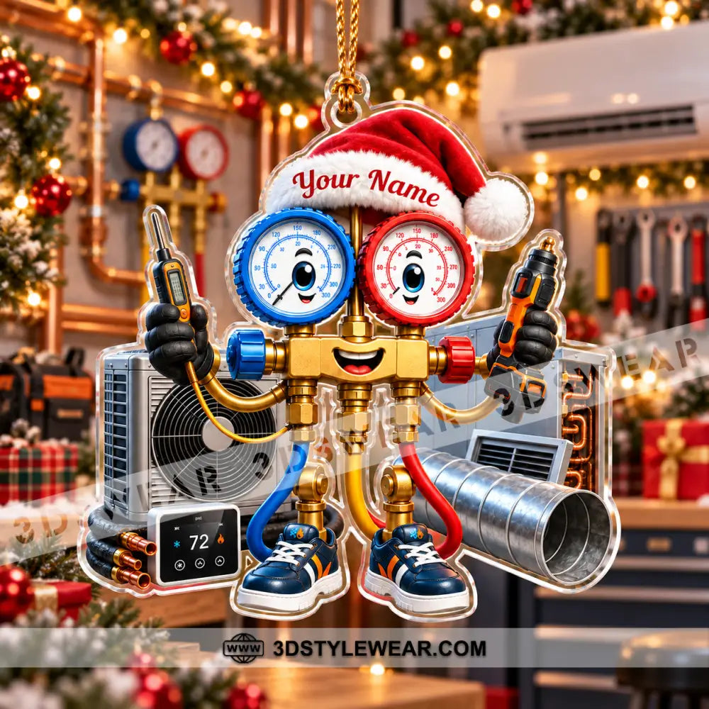 HVAC Tech Home Decor Christmas Ornament Personalized Ornament - Ornament