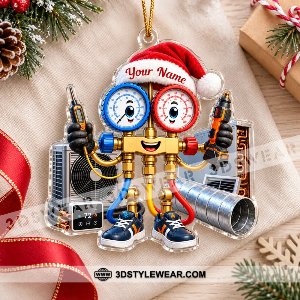 HVAC Tech Home Decor Christmas Ornament Personalized Ornament - Ornament