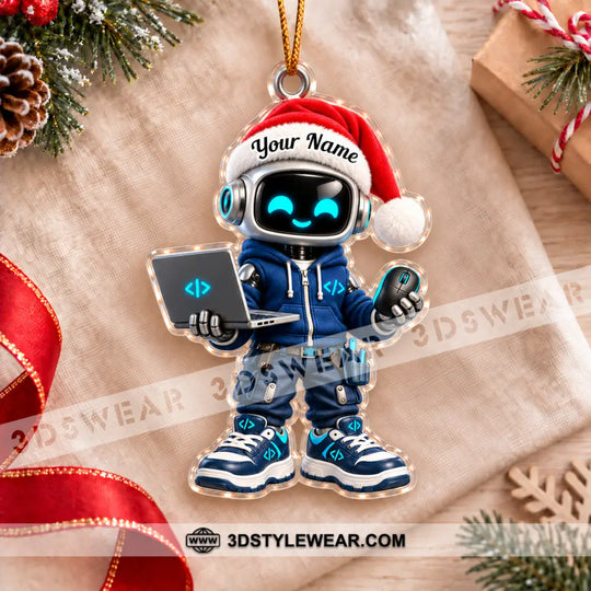 IT Home Decor, Christmas Ornament, Personalized Ornament style option 2