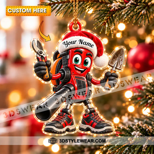 Landscaper Home Decor, Christmas Ornament, Personalized Ornament style option 1