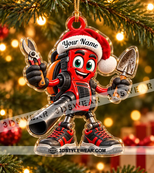 Landscaper Home Decor, Christmas Ornament, Personalized Ornament style option 2