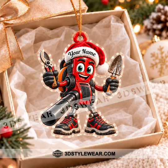 Landscaper Home Decor, Christmas Ornament, Personalized Ornament style option 3