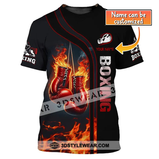 Man Shirt, Boxing Shirt, Custom Name T-Shirt, Boxing Man Shirt, Gift for Boxing Lover style option 1