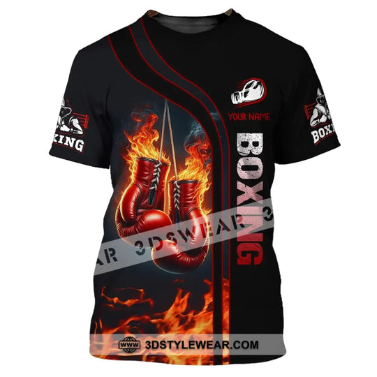 Man Shirt, Boxing Shirt, Custom Name T-Shirt, Boxing Man Shirt, Gift for Boxing Lover style option 2