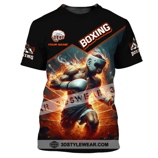Man Shirt, Boxing Shirt, Custom Name T-Shirt, Boxing Man Shirt, Gift for Boxing Lover style option 2