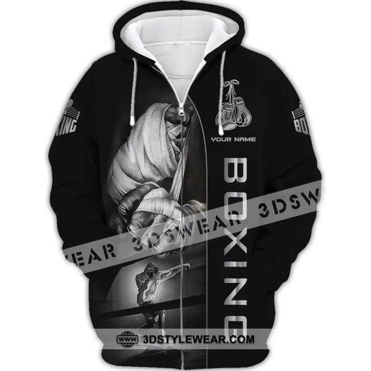 Man Shirt, Boxing Shirt, Custom Name T-Shirt, Boxing Hoodie Polo Shirt, Gift for Boxing Lover style option 3
