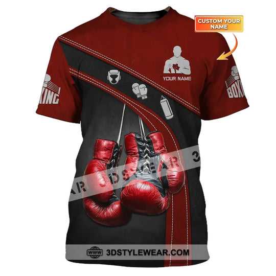 Man Shirt, Boxing Shirt, Custom Name T-Shirt, Boxing Polo, Gift for Boxing Lover style option 1