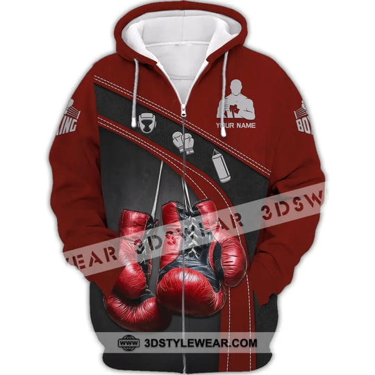 Man Shirt, Boxing Shirt, Custom Name T-Shirt, Boxing Polo, Gift for Boxing Lover style option 3