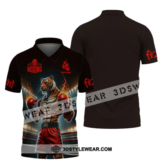 Man Shirt, Boxing Shirt, Custom Name T-Shirt, Boxing Tiger, Gift for Boxing Lover style option 4