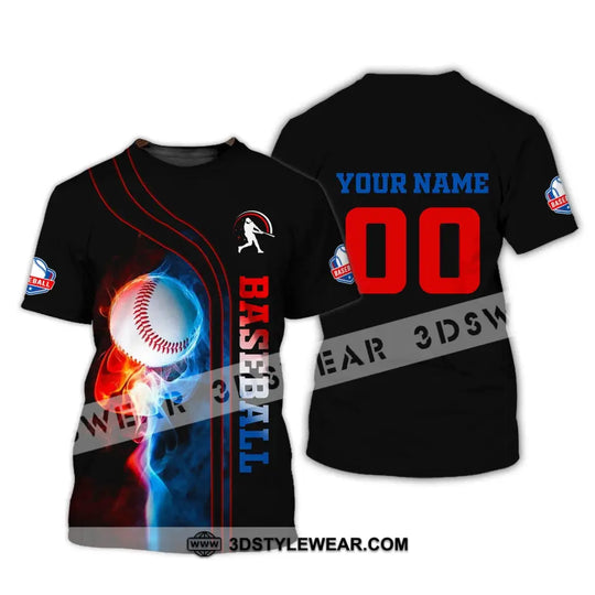 Man Shirt, Custom Name and Number Baseball T-Shirt, Gift for Baseball Player style option 2