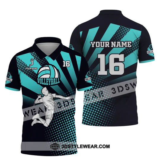 Man Shirt, Custom Name and Number Volleyball Shirt, T-Shirt for Volleyball Club, Gift for Volleyball Players style option 4