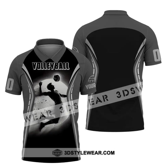 Man Shirt, Custom Name and Number Volleyball Shirt, T-Shirt for Volleyball Team, Gift for Volleyball Players style option 4