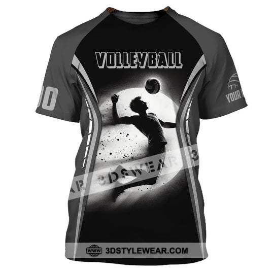 Man Shirt, Custom Name and Number Volleyball Shirt, T-Shirt for Volleyball Team, Gift for Volleyball Players style option 2