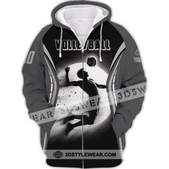 Man Shirt, Custom Name and Number Volleyball Shirt, T-Shirt for Volleyball Team, Gift for Volleyball Players style option 3