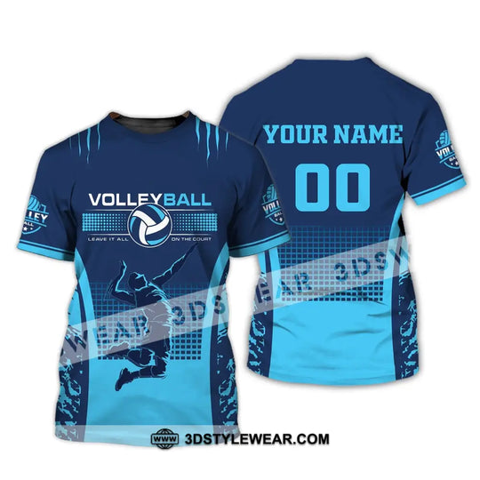 Man Shirt, Custom Name and Number Volleyball T-Shirt, Gift for Volleybal Player style option 3