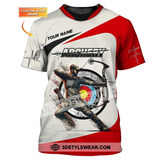 Man Shirt, Custom Name Archery Shirt, Archery Girl, Shirt for Archery Lovers style option 1