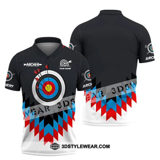 Man Shirt, Custom Name Archery T-Shirt, Archer Hoodie Long Sleeve Shirt, Gift for Archery Lovers style option 4