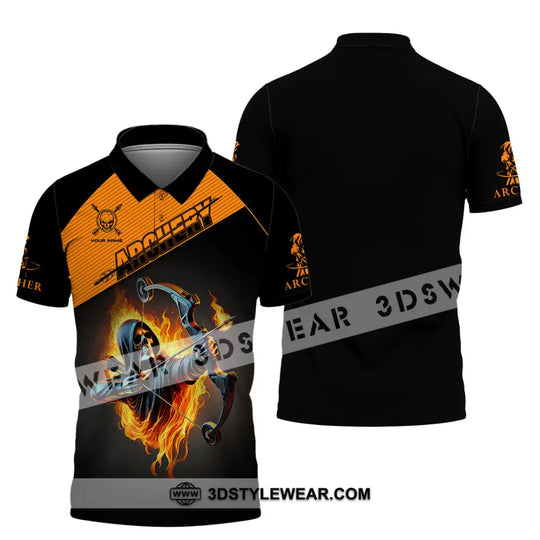 Man Shirt, Custom Name Archery T-Shirt, Archer Hoodie Long Sleeve Shirt , Gift for Archery Lovers style option 4