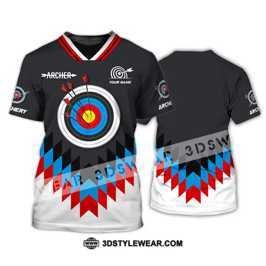 Man Shirt, Custom Name Archery T-Shirt, Archer Hoodie Long Sleeve Shirt, Gift for Archery Lovers style option 2