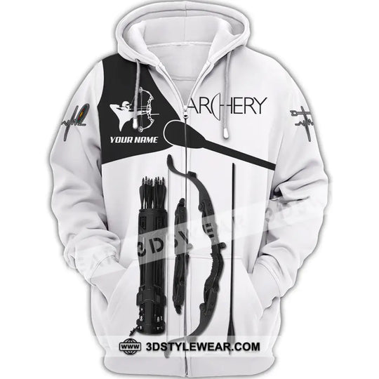 Man Shirt, Custom Name Archery T-Shirt, Archer Hoodie Long Sleeve Shirt , Gift for Archery Lovers style option 3