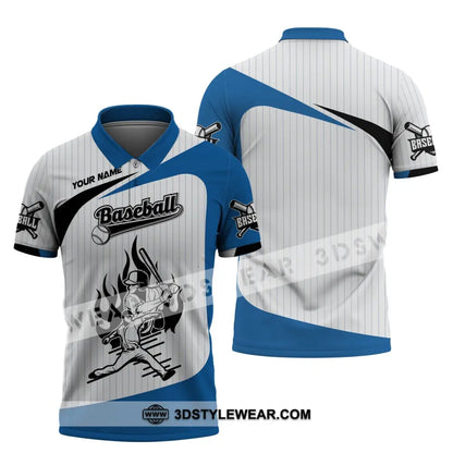 Man Shirt Custom Name Baseball Polo Long Sleeve Hoodie Player Gift / S T-Shirt