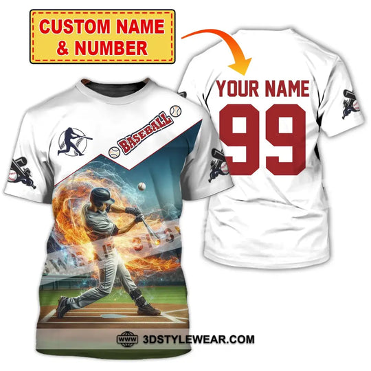 Man Shirt, Custom Name Baseball Polo Shirt, Baseball T-Shirt, Baseball Hoodie Long Sleeve Shirt style option 2
