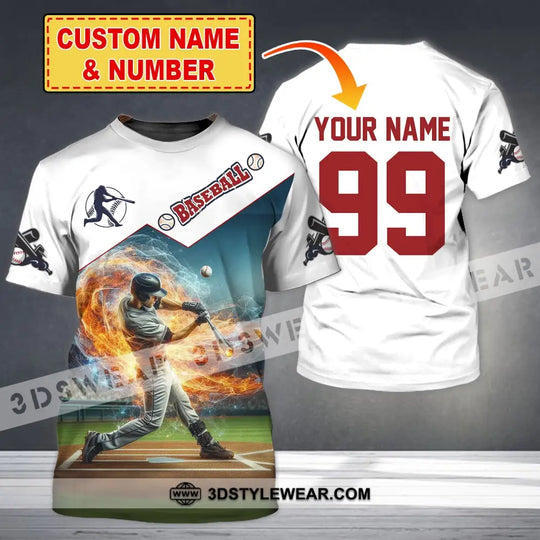 Man Shirt, Custom Name Baseball Polo Shirt, Baseball T-Shirt, Baseball Hoodie Long Sleeve Shirt style option 1